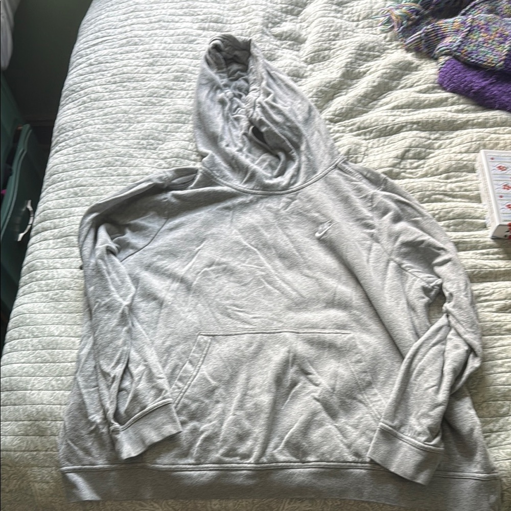Nike Women cowl neck Light Gray Pullover